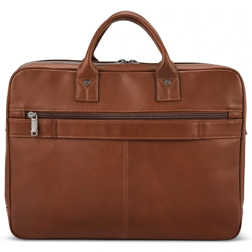 Samsonite Tan Leather Briefcase